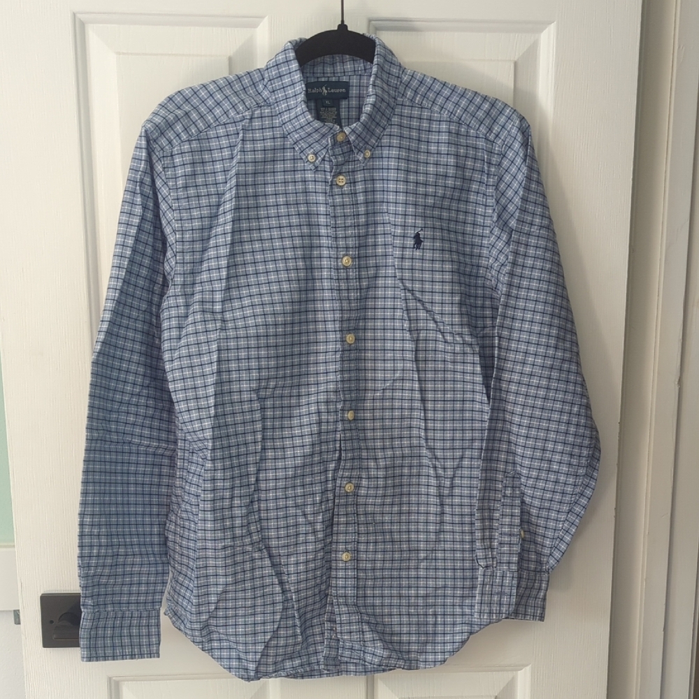 Ralph Lauren Blue Casual Button Down Shirt